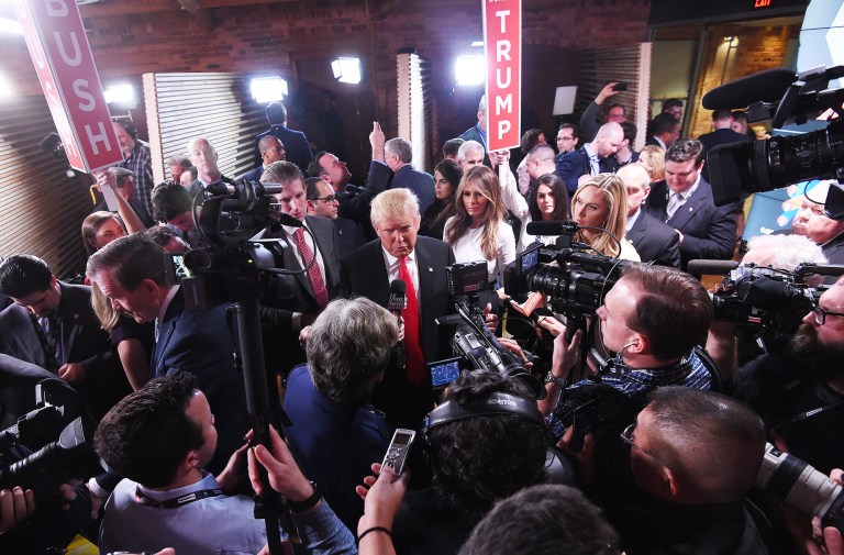 MSNBC host Joe Scarborough argued that the controversy around the battery charges against Donald Trump's campaign manager is being overblown by a news media that is excessively hostile toward the billionaire candidate. (AP Photo/Rainier Ehrhardt)