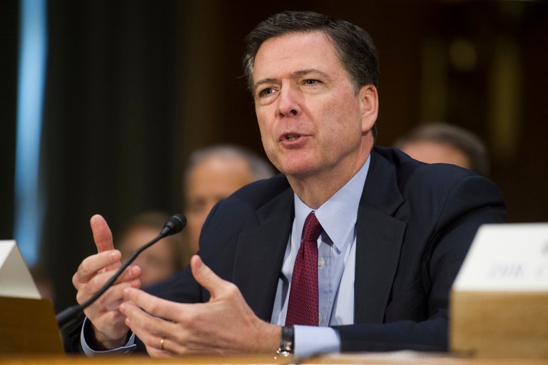 Comey argued that the claim is false and must be corrected, but so far the Justice Department hasn't released any statement on the claim, the New York Times reported. (AP Photo/Cliff Owen)