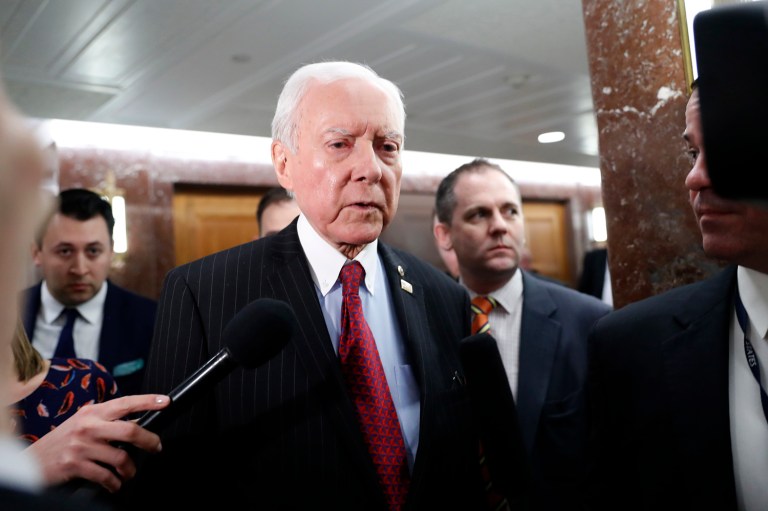 Sen. Orrin Hatch, R-Utah, is hoping Democrats are done with boycotting votes on President Trump's nominees. (AP Photo/Alex Brandon)