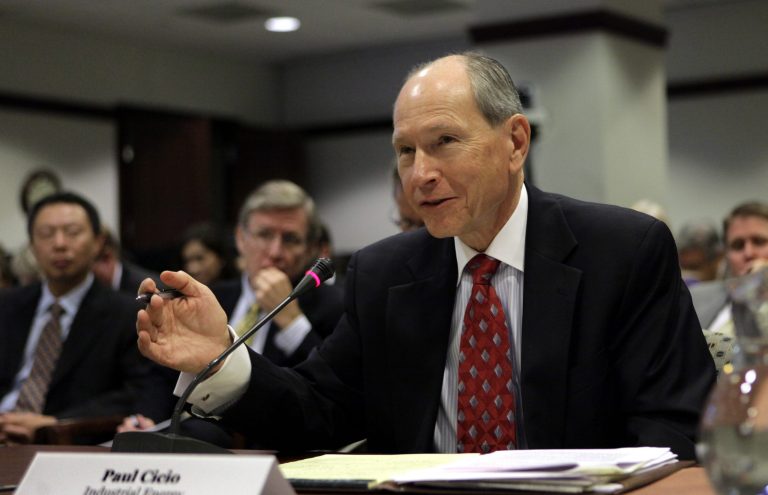 Group says staying in the agreement would harm Trump's economic goals of spurring manufacturing and jobs. (AP Photo/J. Scott Applewhite)