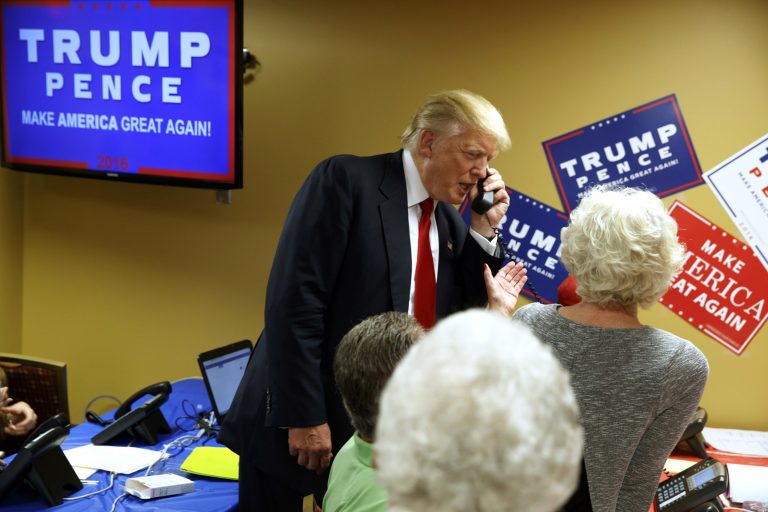 Trump has reportedly given up his Android smartphone amid security concerns. (AP Photo/Evan Vucci)