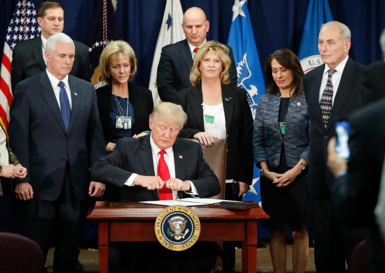 The DHS's Office of the Inspector General will investigate the roll-out of President Trump's immigration order. (AP Photo/Pablo Martinez Monsivais)