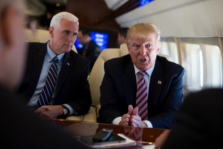 Republican vice presidential nominee Mike Pence sided with Donald Trump Thursday and declared it 