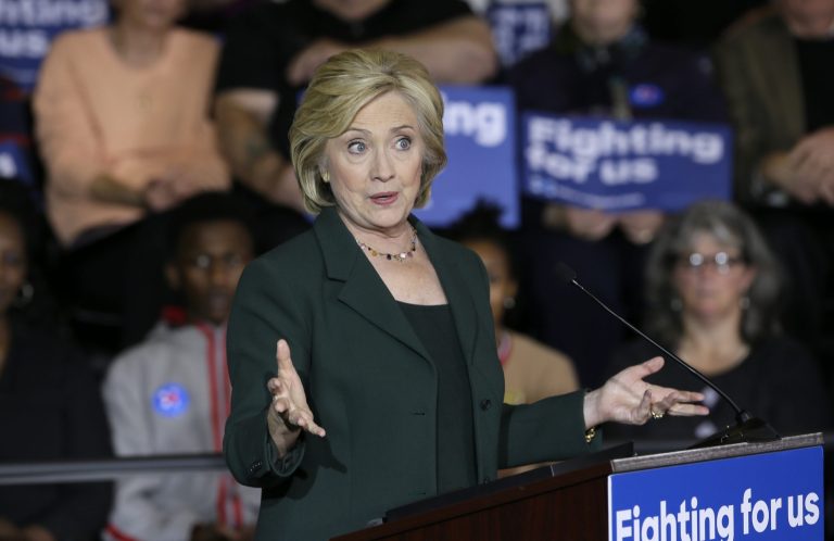 Pfizer executives donated $39,375 directly to Clinton's presidential campaign between April and the end of September, according to Federal Election Commission records. (AP Photo/Charlie Neibergall)