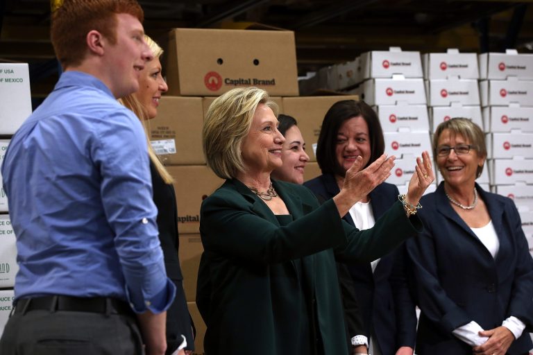 Hillary Clinton, the presumptive Democratic nominee for 2016, surrounds herself with surrogates she can trust to get her message out. (Getty image)