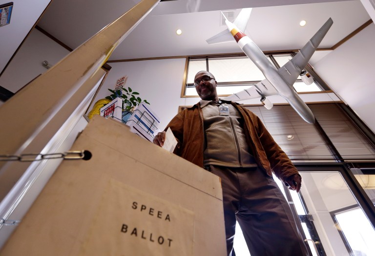 In December of last year, the National Labor Relations Board, stacked with Obama administration appointees, changed the rules for union elections to make the job easier for unions. (AP Photo/Elaine Thompson)