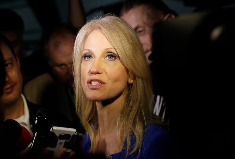 Kellyanne Conway, campaign manager for Donald Trump, said Wednesday that Hillary Clinton couldn't move past her 