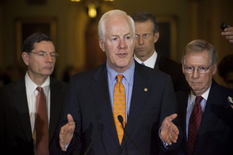 The legislation will include a lure for Democrats, John Cornyn said: Trade Adjustment Assistance, a measure meant to help businesses and workers negatively impacted by trade deals. (Washington Examiner File Photo)