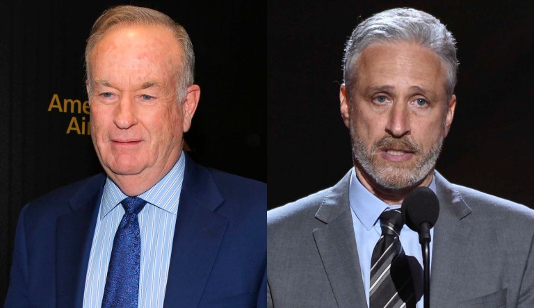 Bill O'Reilly and Jon Stewart
