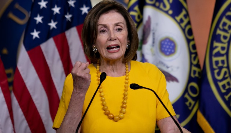 House Speaker Nancy Pelosi, D-CA, speaks at a press briefing on Capitol Hill, Thursday, June 20, 2019.