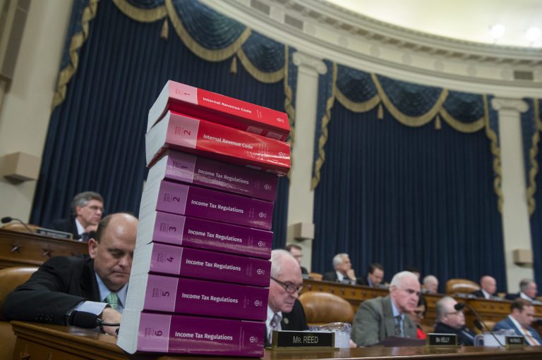 the mortgage deduction, which the Treasury estimates would cost more than $1 trillion in revenues over the next decade if the law stayed unchanged, is more likely than ever to be on the chopping block, regardless of whether tax reform reaches Trump's desk in the near future. (Tom Williams/CQ Roll Call via AP)