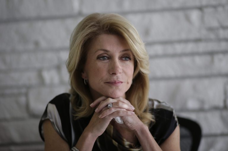 Democratic candidate for Texas governor Wendy Davis takes part in a interview on Jan. 21 in Austin, Texas. (AP Photo/Eric Gay)