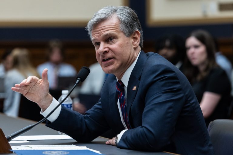 FBI Director Christopher Wray testifies during the House Judiciary Committee hearing titled "Oversight of the Federal Bureau of Investigation," in Rayburn Building on Wednesday, July 12, 2023.