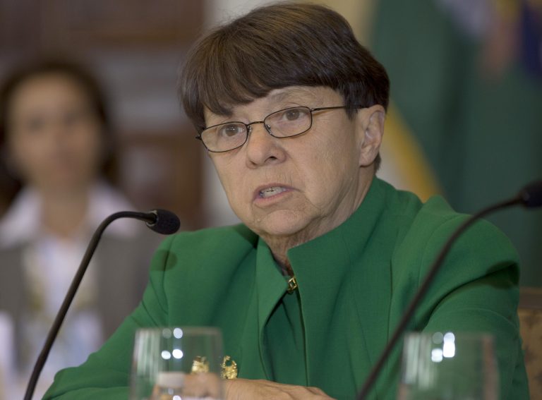 Securities and Exchange Commission Chairwoman Mary Jo White attends a meeting of the Financial Stability Oversight Council. (AP Photo/Carolyn Kaster)