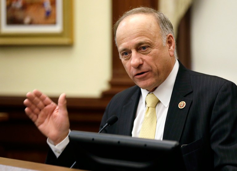 Rep. Steve King of Iowa thinks it's fine if President-elect Trump gets security clearances for his children and brings them into high-level positions. (AP Photo/Charlie Neibergall, File)