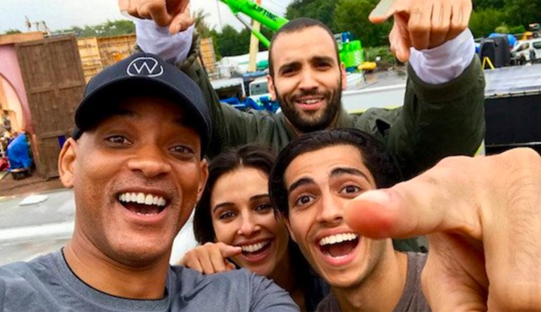 Does whitewashing mean that white actors helm characters meant for people of color, or does it mean that white actors are present at all? (@enews/Twitter)