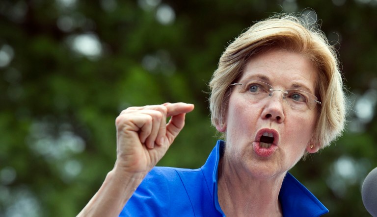 For the tax plan backed by President Trump, the most Democratic votes Sen. Mitch McConnell could hope for is three. The state of affairs is attributable partly to the Democratic Party moving left on taxes as the Republican Party has moved right, as well as the greater influence of liberal Sens. Bernie Sanders and Elizabeth Warren. (AP Photo/Cliff Owen)