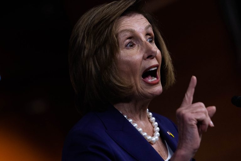 U.S. Speaker of the House Rep. Nancy Pelosi, D-CA, speaks during her weekly news conference on Capitol Hill, Sept. 30, 2022. In her remarks, Pelosi said Republican governors should welcome the influx of migrants coming across the southern border because they can 
