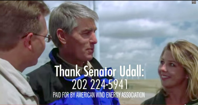 AWEA officials explain that this isn't a campaign ad, though it ran in the first weeks of the general election. (American Wind Energy)