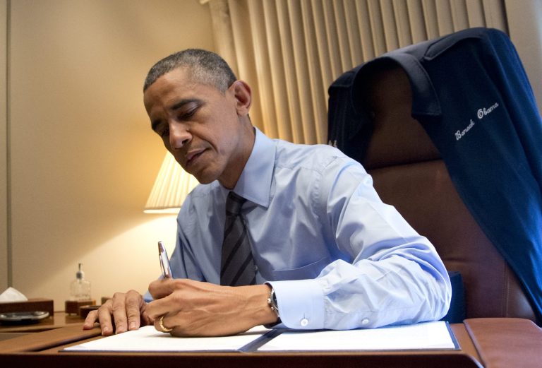 Obama said in an NPR interview that he hasn't vetoed much legislation, partly because the Democratic-led Senate had blocked bills from the GOP-held House from getting to the president's desk. (AP Photo)
