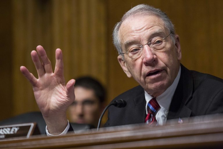 Justice officials have yet to respond to the letter co-written by Sens. Grassley, shown here, and Mike Lee. (Getty)