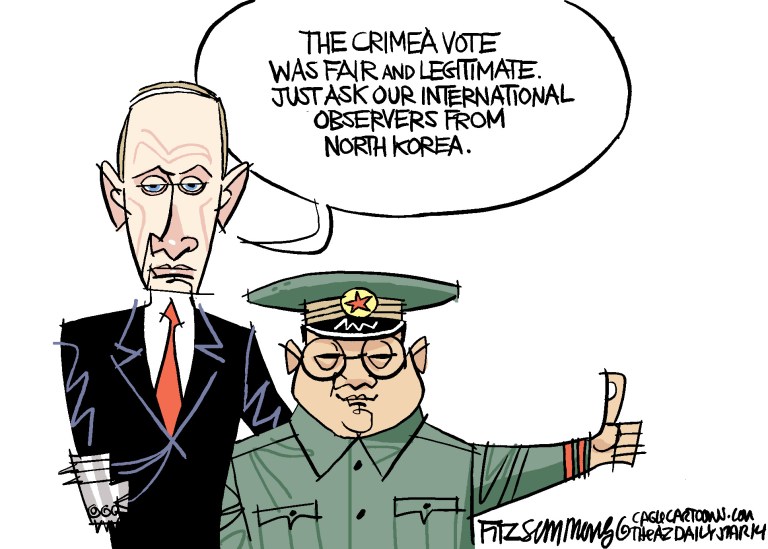 Editorial cartoon: All’s fair with the Crimean vote
