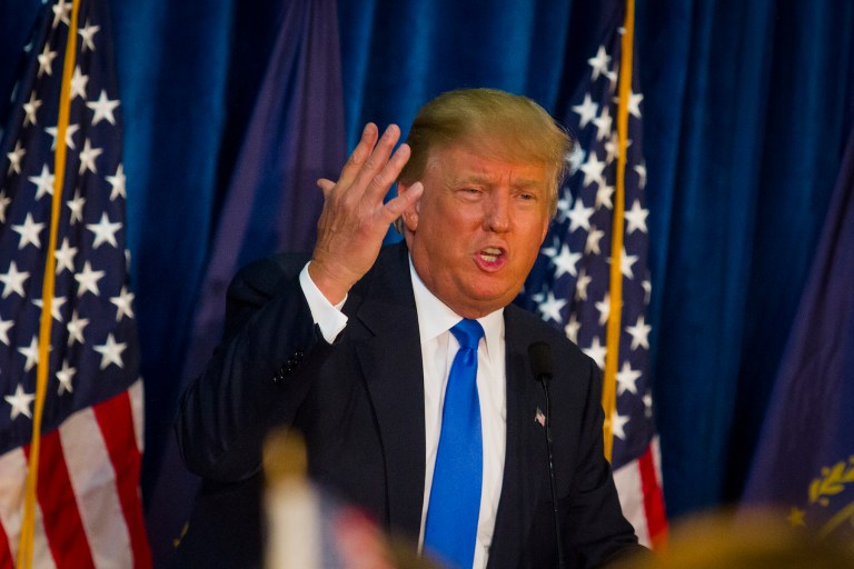 Donald Trump only declared his presidential campaign on Tuesday, but he is already taking swings at other candidates. (AP Photo)