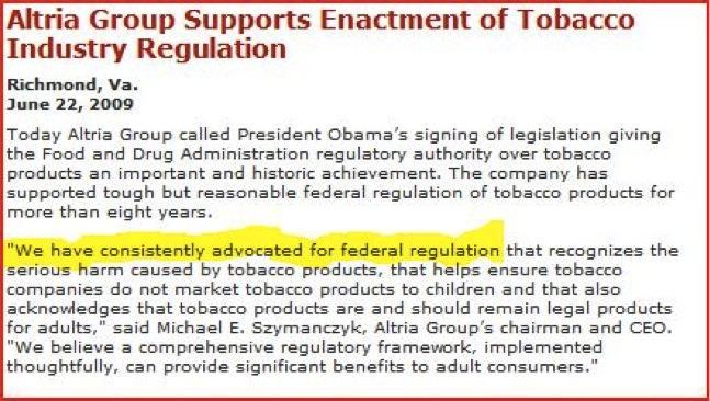 On regs, distinguish between big biz & small biz