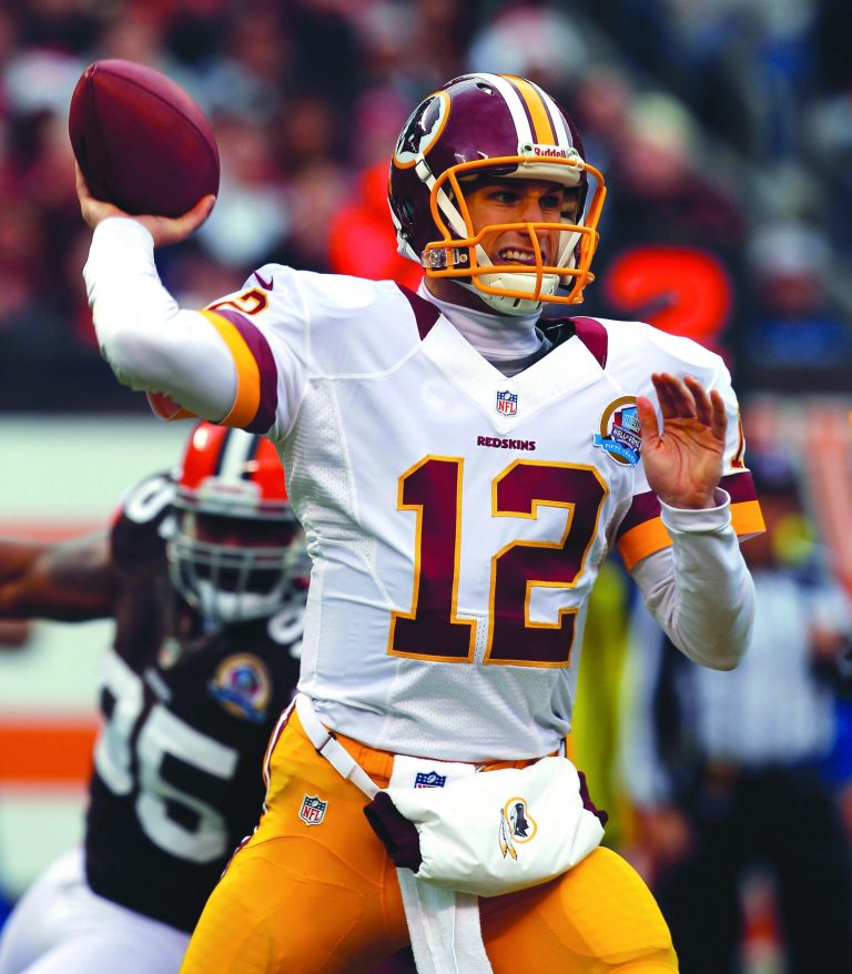 Matt Sullivan/Getty Images
Kirk Cousins completed 26 of 37 passes for 329 yards, two touchdowns and one interception in a win against the Browns.
