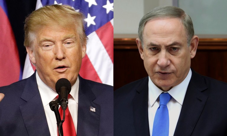 The White House confirmed Trump's phone call with Netanyahu to the Washington Examiner. (AP Photos)