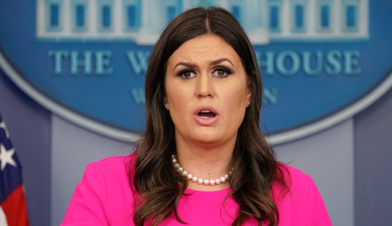 White House press secretary Sarah Sanders said President Trump is expected to release an executive order this week intended to help insurers sell plans across state lines. (AP Photo/Pablo Martinez Monsivais)