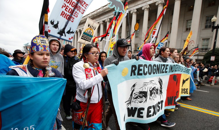 Energy Transfer, suing in U.S. District Court in North Dakota, claims the environmental groups committed racketeering and defamation that increased the cost of construction by at least $300 million. (AP Photo/Manuel Balce Ceneta)