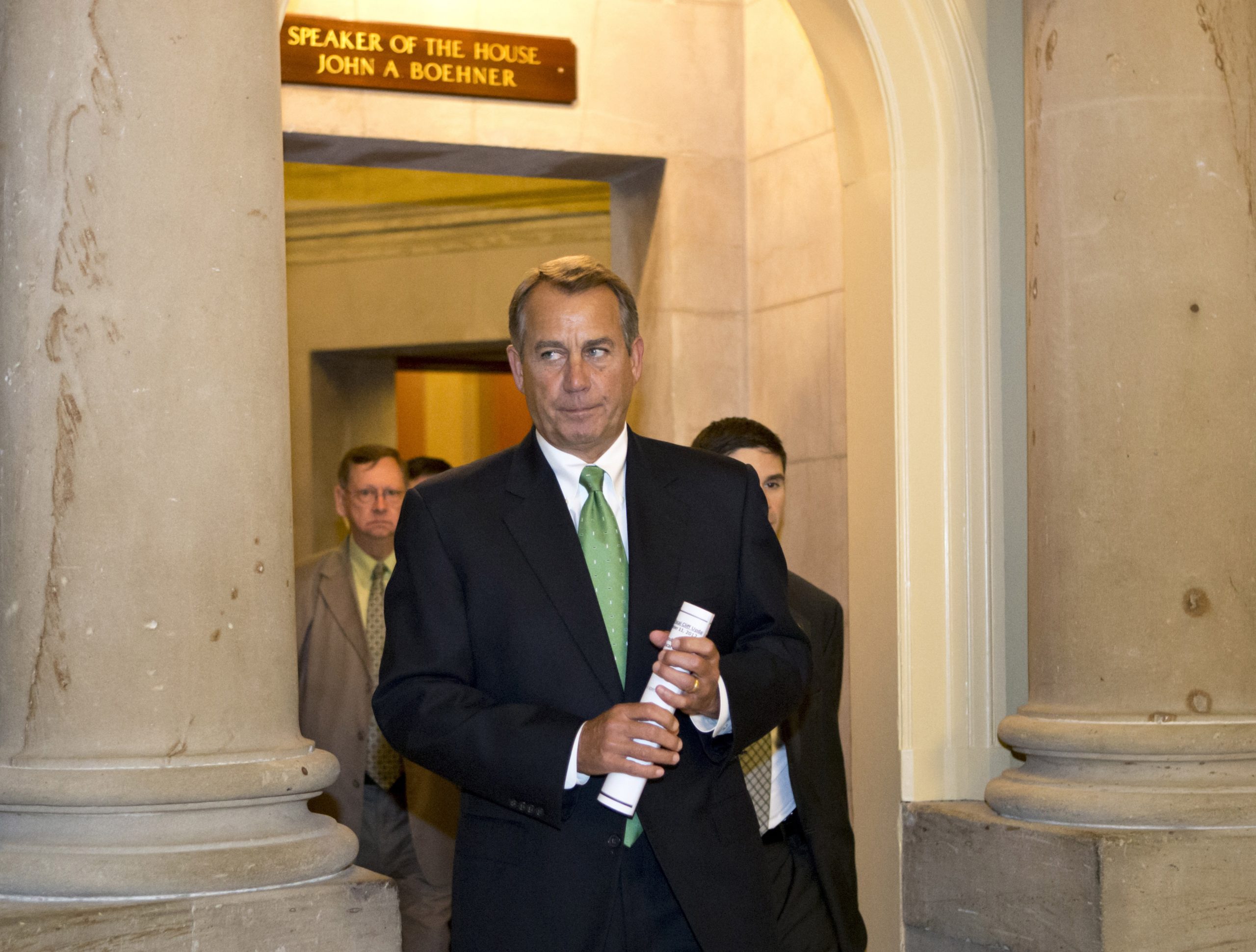 AP sources: Obama, Boehner talk on fiscal cliff