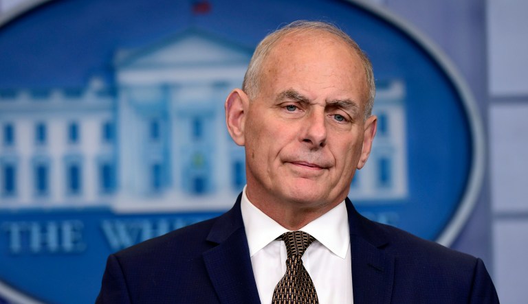White House chief of staff John Kelly told Fox News host Laura Ingraham Monday night he was satisfied with the Trump administration's plans to lower the annual cap on refugee admissions to 45,000. Kelly said he didn't remember saying it should be any lower. (AP Photo/Susan Walsh)