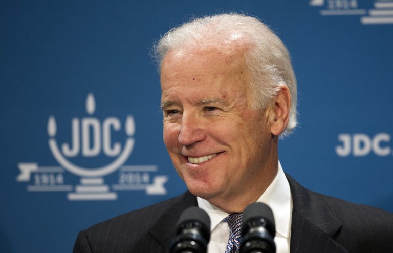 Vice President Joe Biden addresses the American Jewish Joint Distribution Committee Centennial Celebration luncheon in Washington, Tuesday, Dec. 10, 2013. (AP Photo/Cliff Owen)