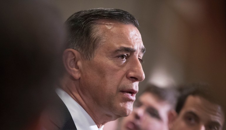 Republican Darrell Issa of California on Thursday called for a hearing at the House Judiciary Committee on white supremacy following last weekend's rally in Virginia that left one woman dead and 19 injured. (AP Photo/J. Scott Applewhite)