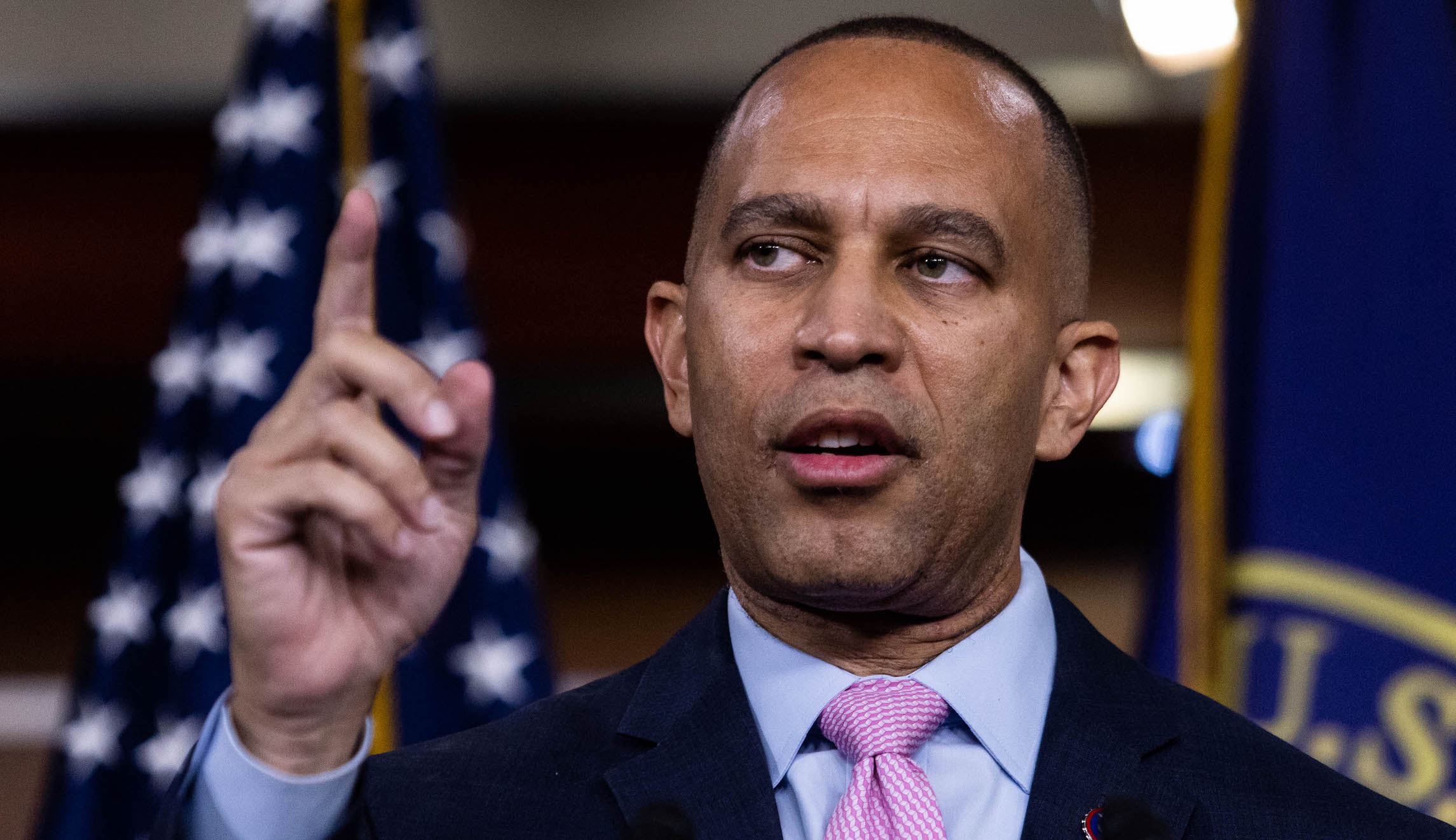 ‘Shamelessness’: Hakeem Jeffries pushes back on election denier label