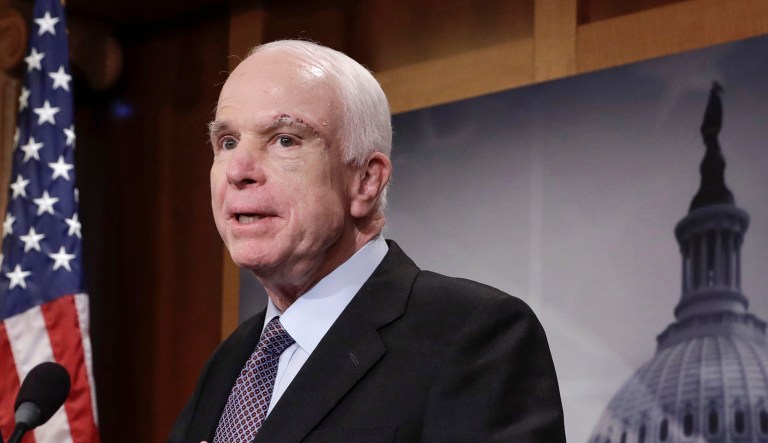 Sen. John McCain, R-Ariz., said Congress needs to get its act together and return to regular order, because President Trump is 