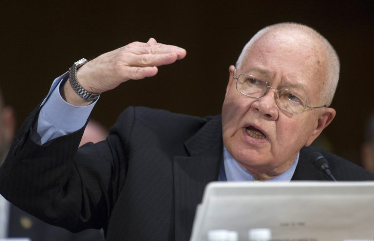 In this May 15, 2014, photo, Veterans Affairs Undersecretary Robert Petzel testifies on Capitol Hill in Washington, Thursday, May 15, 2014, before the Senate Veterans Affairs Committee hearing to examine the state of Veterans Affairs health care. Veterans Affairs Secretary Eric Shinseki says May 16 he has accepted the resignation of Petzel. (AP Photo/Cliff Owen)
