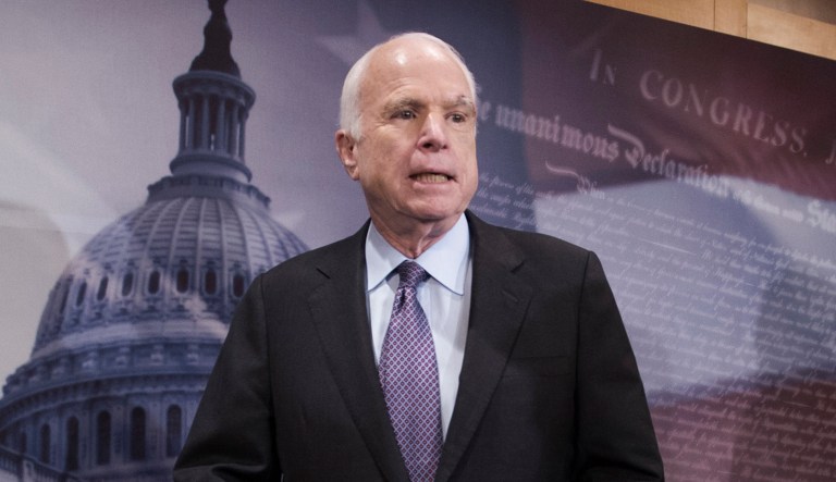 Sen. John McCain, who has warned that withdrawing from the NAFTA would be 