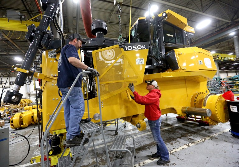 March's job growth beat the expectations of economists, which were for 210,000 new payroll jobs, according to a survey conducted by Bloomberg. (Jessica Reilly/Telegraph Herald via AP, File)