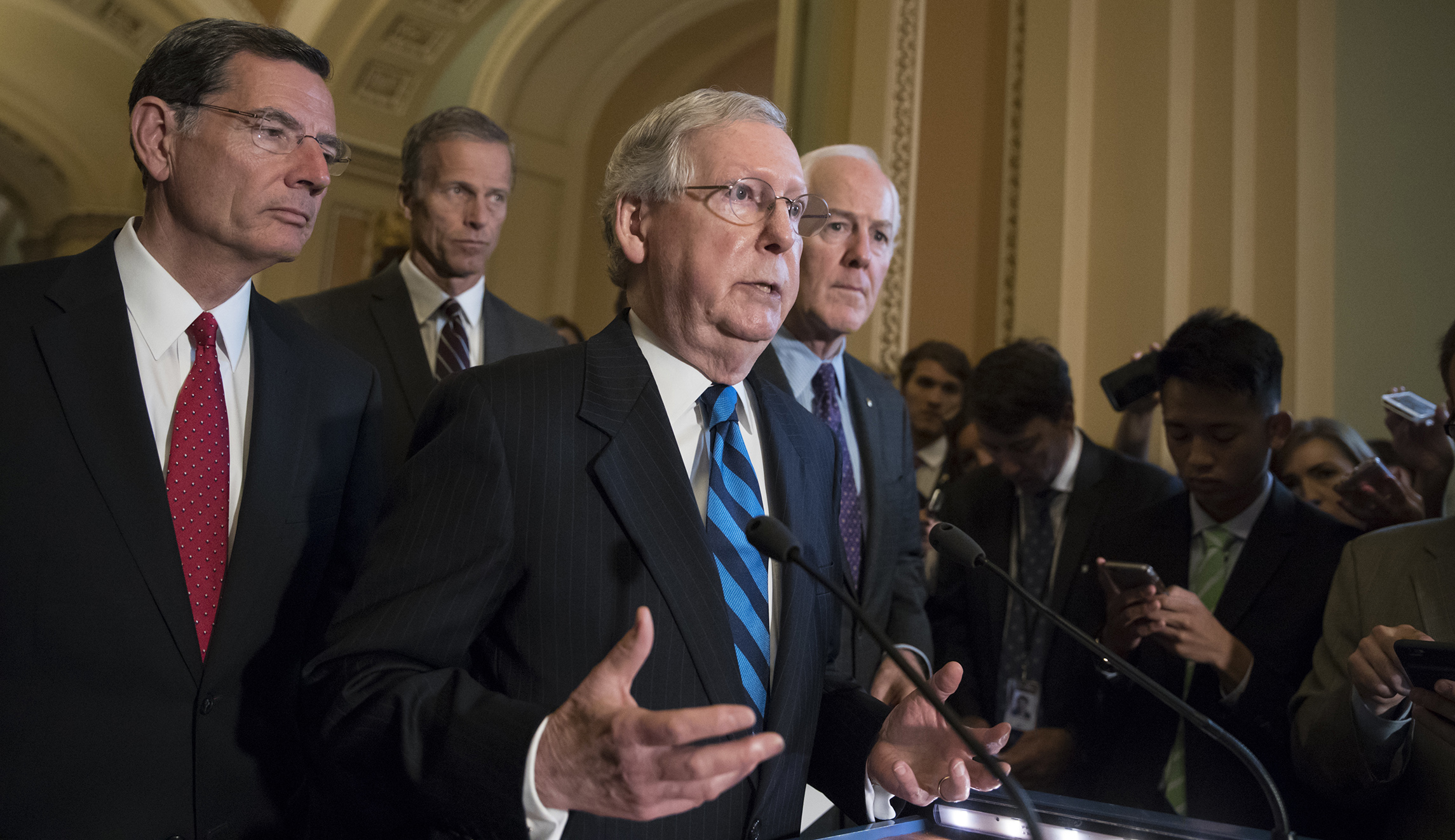 New Senate Republican healthcare plan leaves taxes on the wealthy in place, lets people buy less expensive plans