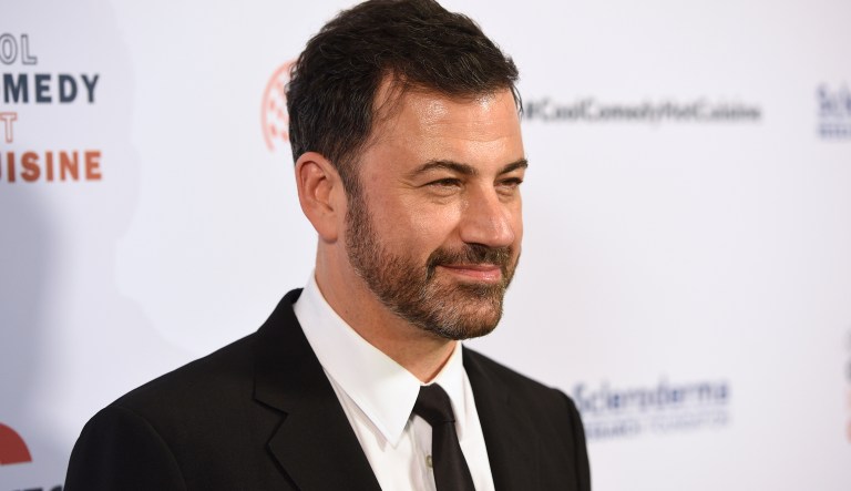 Jimmy Kimmel is insulated by his own choice from having an actual conservative talk show host push back in person. (Photo by Chris Pizzello/Invision/AP)