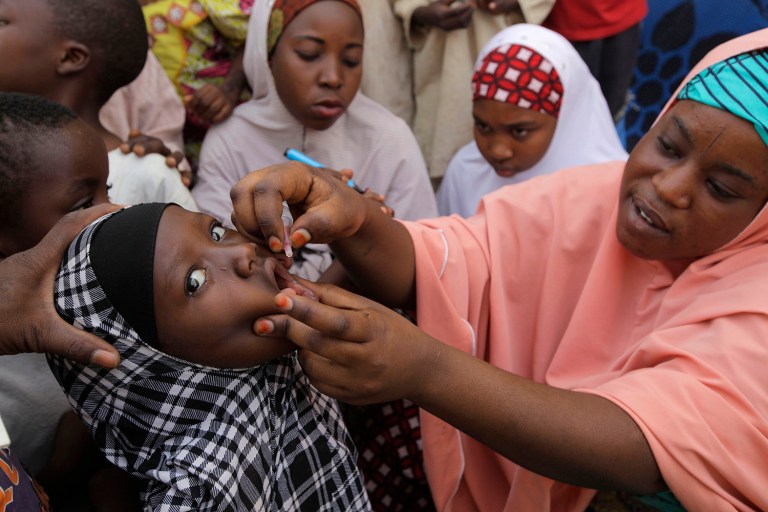 Group will conduct polio immunizations targeting several million children in Africa starting next week. (AP Photo/ Sunday Alamba, File)