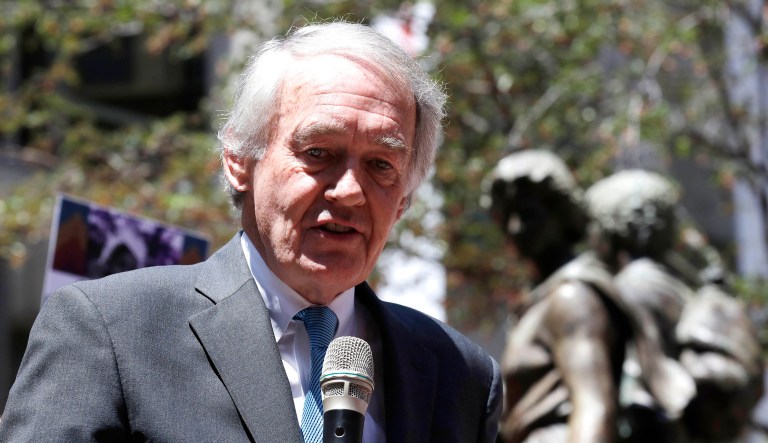 Sen. Ed Markey said Wednesday that Defense Secretary James Mattis' statement advising Kim Jong Un not to invite the destruction of the North Korean people made him feel like he was living in the 