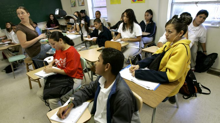 Nationally, 23 percent of charter schools have a majority Hispanic student population, compared to 15 percent of traditional public schools. (AP Photo)