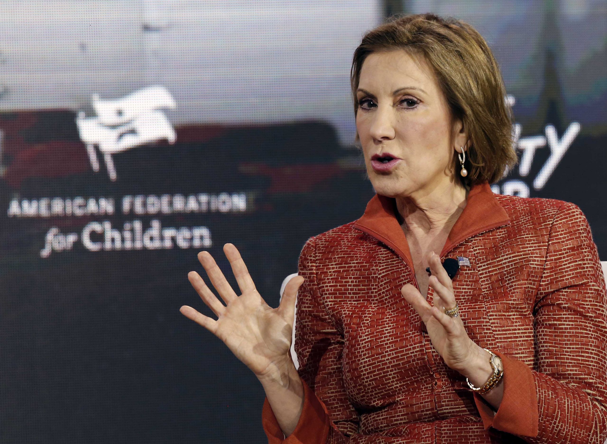 Fiorina urges Congress to pass cyberbill