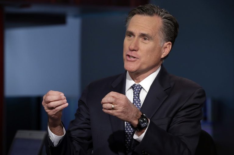 Mitt Romney announced Friday that he will be voting for Sen. Ted Cruz in next Tuesday's Utah caucuses. (AP Photo/Richard Drew)