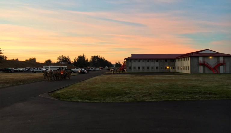 The Clatsop County Sheriff's Office says the shot was fired Wednesday night at Camp Rilea near the housing area, according to U.S. Army unit members. (@camprileaorng/Twitter)