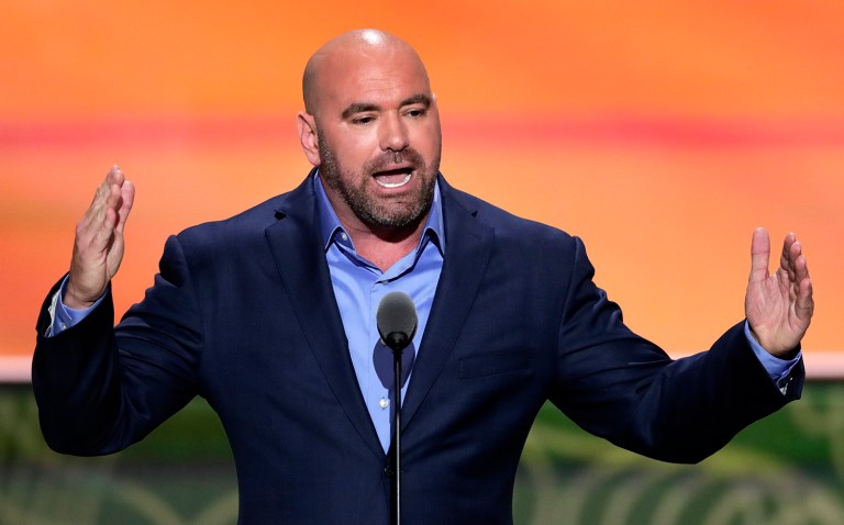 Dana White, president of Ultimate Fighting Championship, praises Donald Trump's 